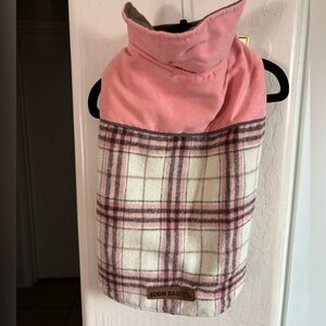 Eddie Bauer Pink Plaid Dog Jacket, only tried on, Size M